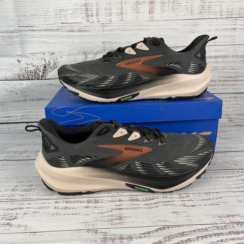 Brooks Ghost Trail Mens Size 14 Trail Running Shoes Ebony Black Clove